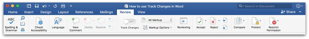 How To Use Track Changes In Word Document