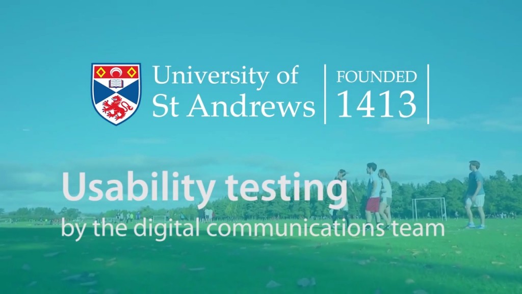 Usability testing by the digital communications team