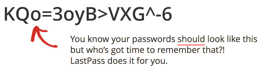 How your password should look
