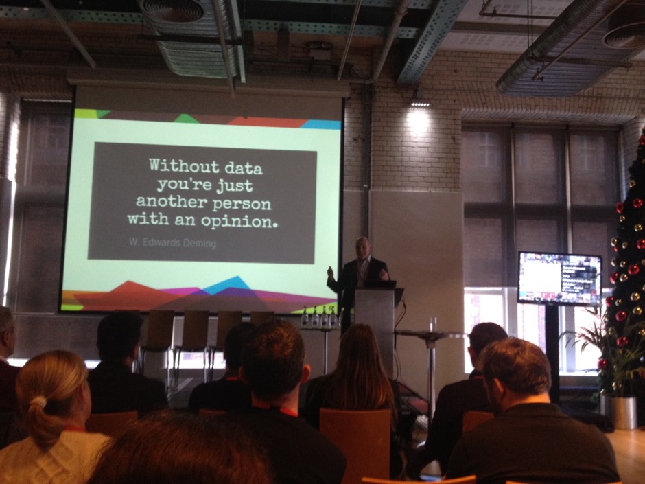quote of "without data you're just another person with an opinion"