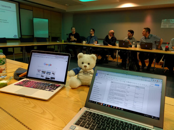 With a teddy bear in front of my laptop, clearly I thought I was taking part in University Challenge.