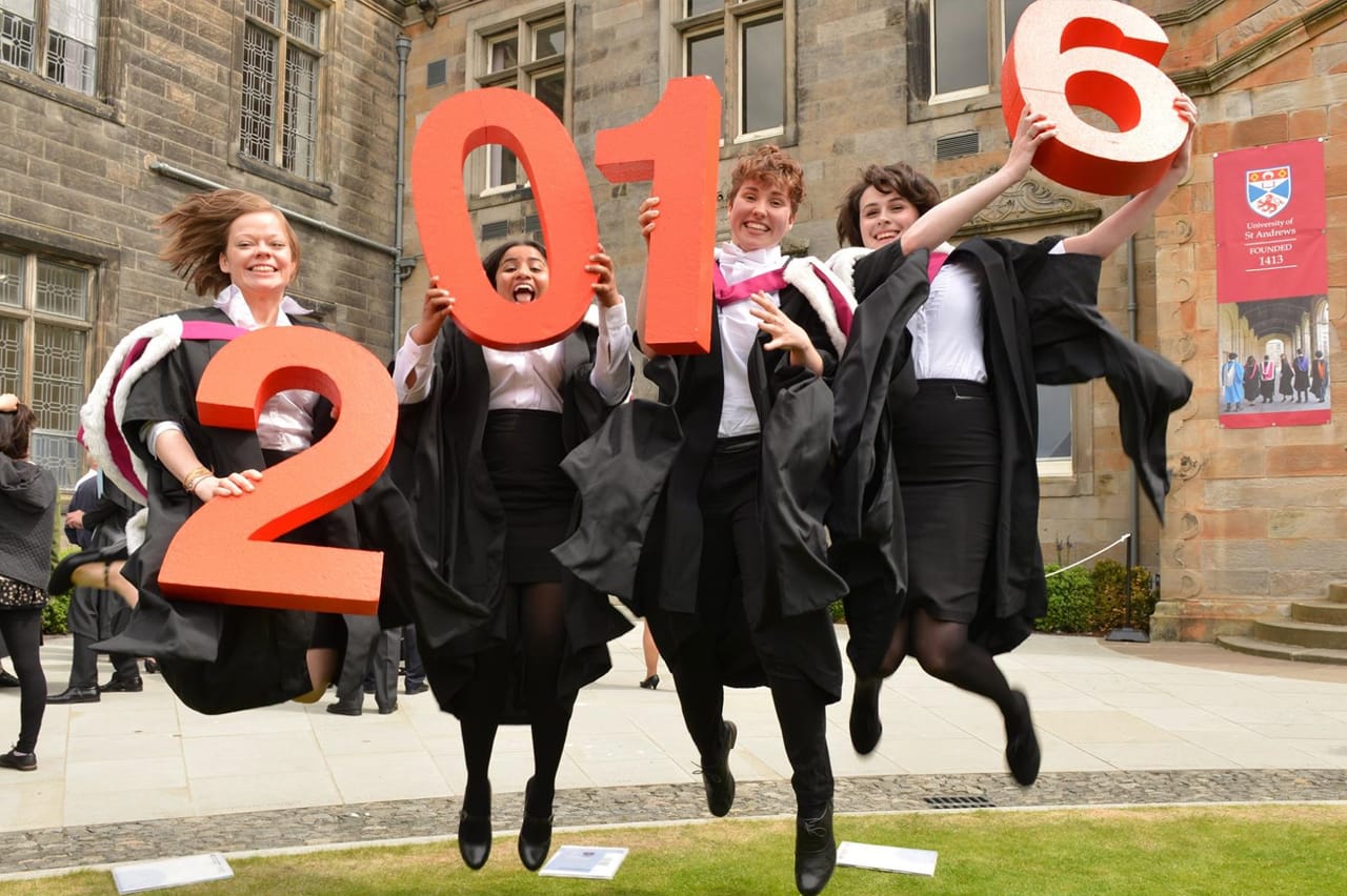 Students graduating St Andrews
