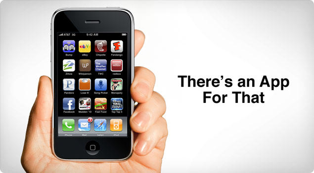 Apple's infamous tagline to promote the use of their app store from 2008