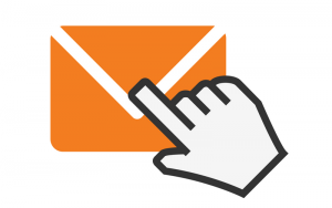 A mouse icon clicking on an email icon