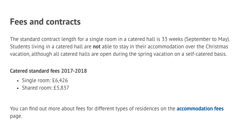 Fees and contracts