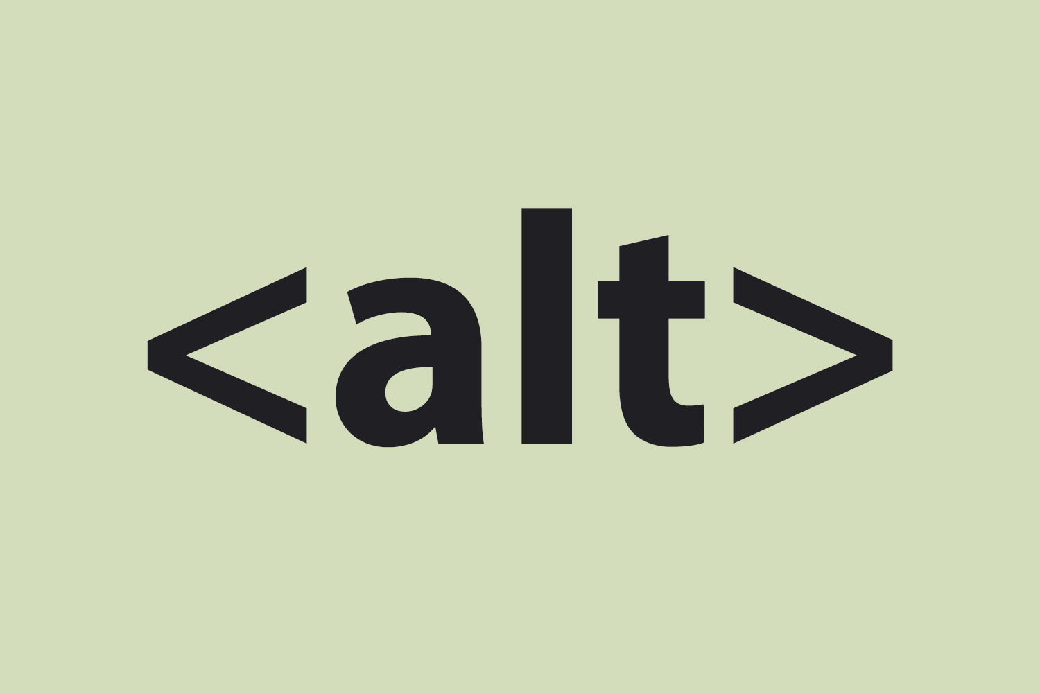 Graphic of alt text markup
