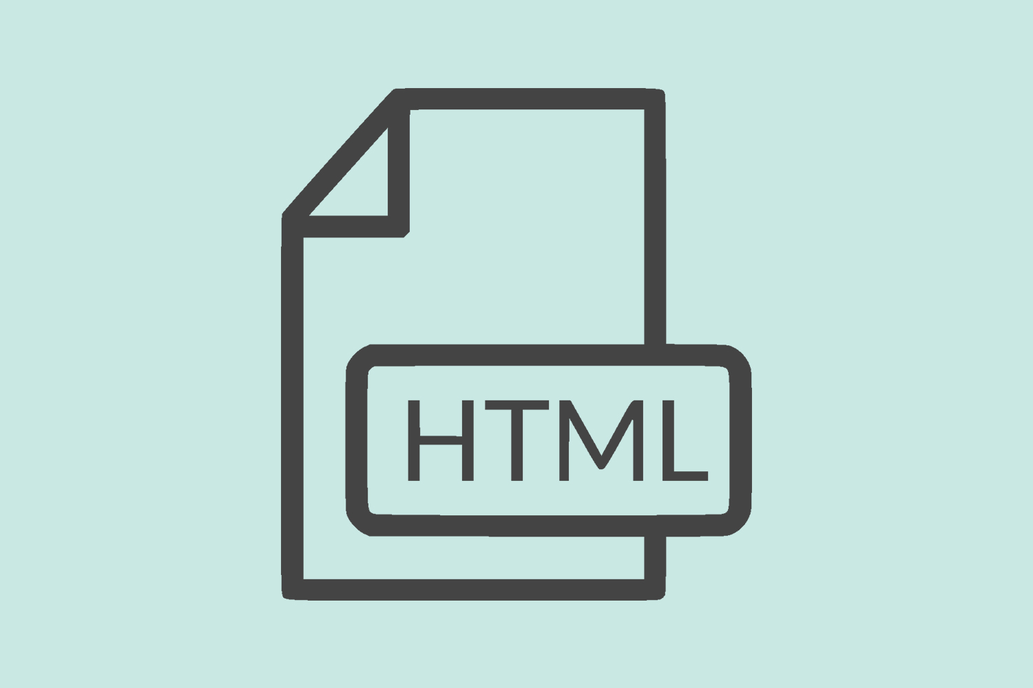 Graphic of HTML icon