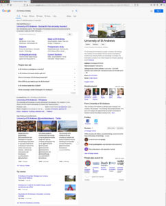 Example of a Google search results page
