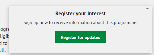 Register your interest cue